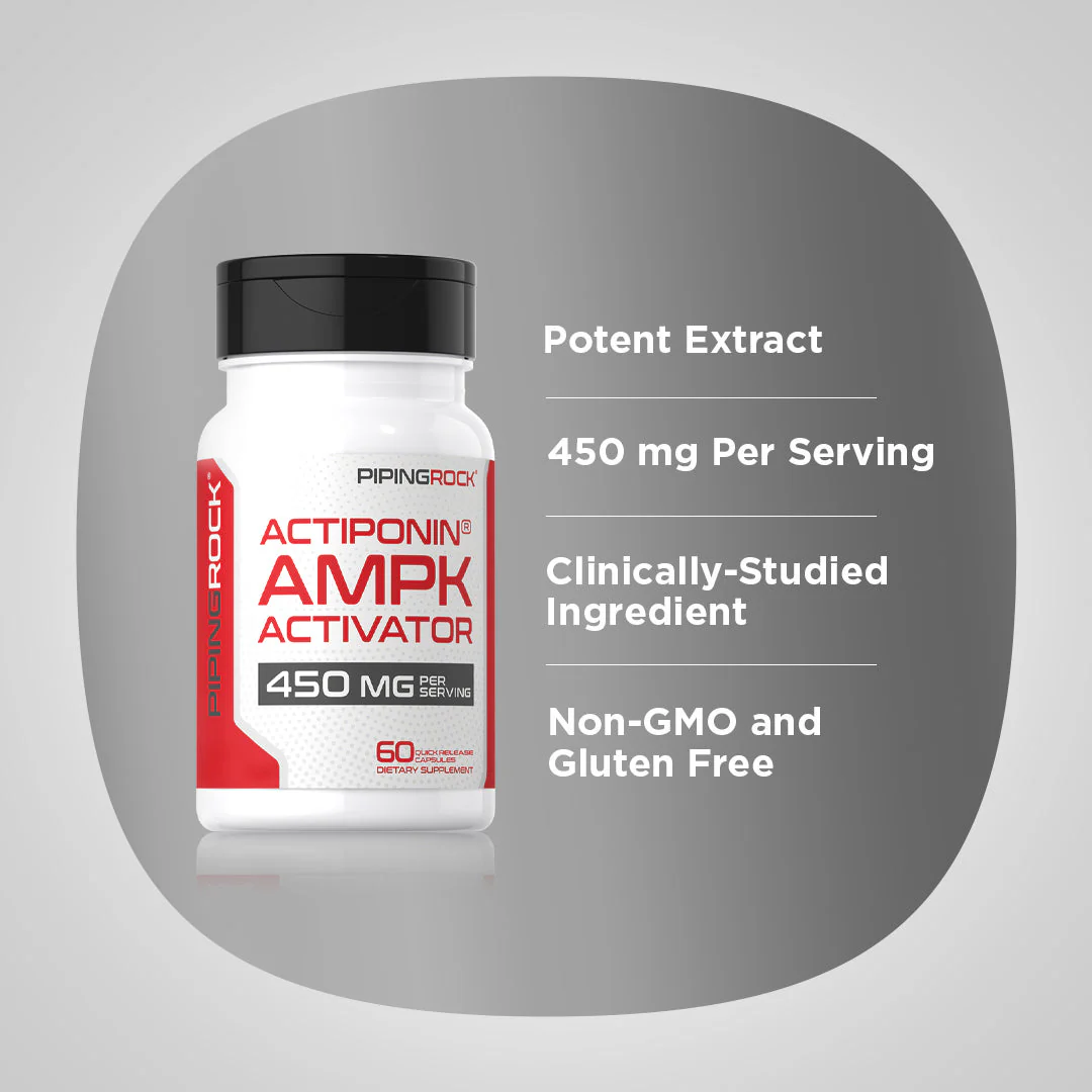AMPK Activator (Actiponin), 450 mg (per serving), 60 Quick Release Capsules - Image 4